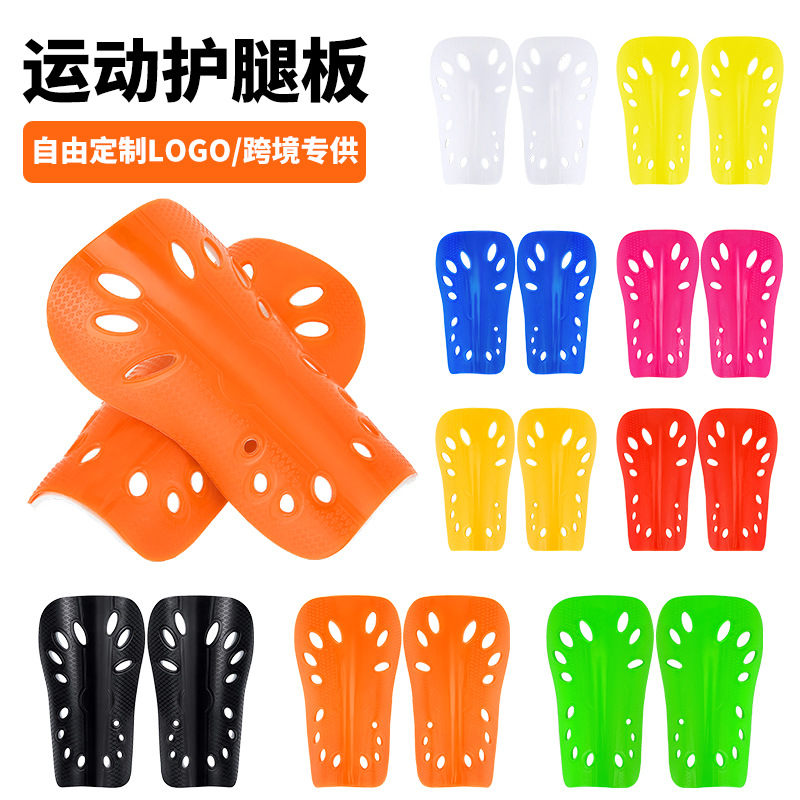 Cross-border in-stock professional foot guards for adults and children, cricket sports shin guards with thickened insert-style ventilation holes