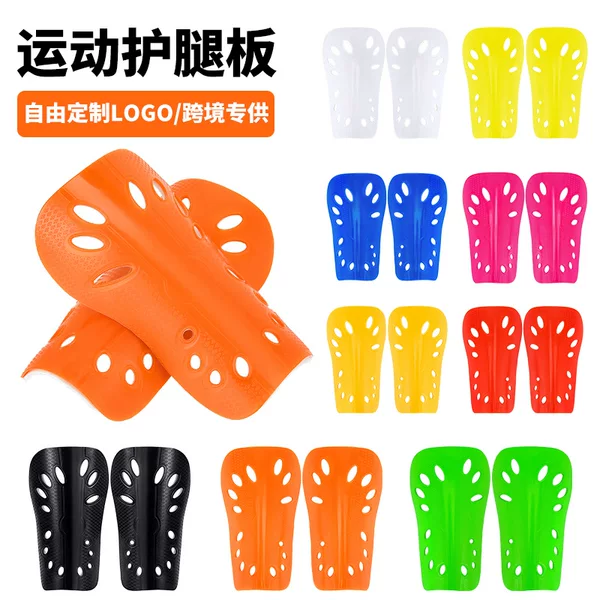 Cross-border in-stock professional foot guards for adults and children, cricket sports shin guards with thickened insert-style ventilation holes