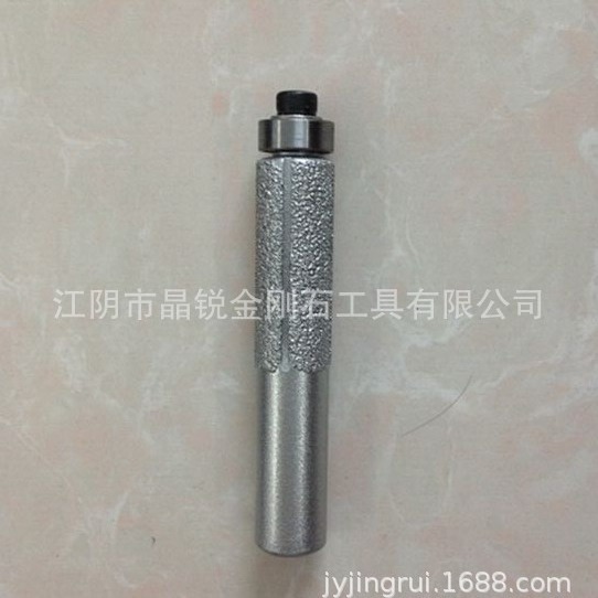 钎焊大理石刀头用于台面加工带轴承的直刀修边刀