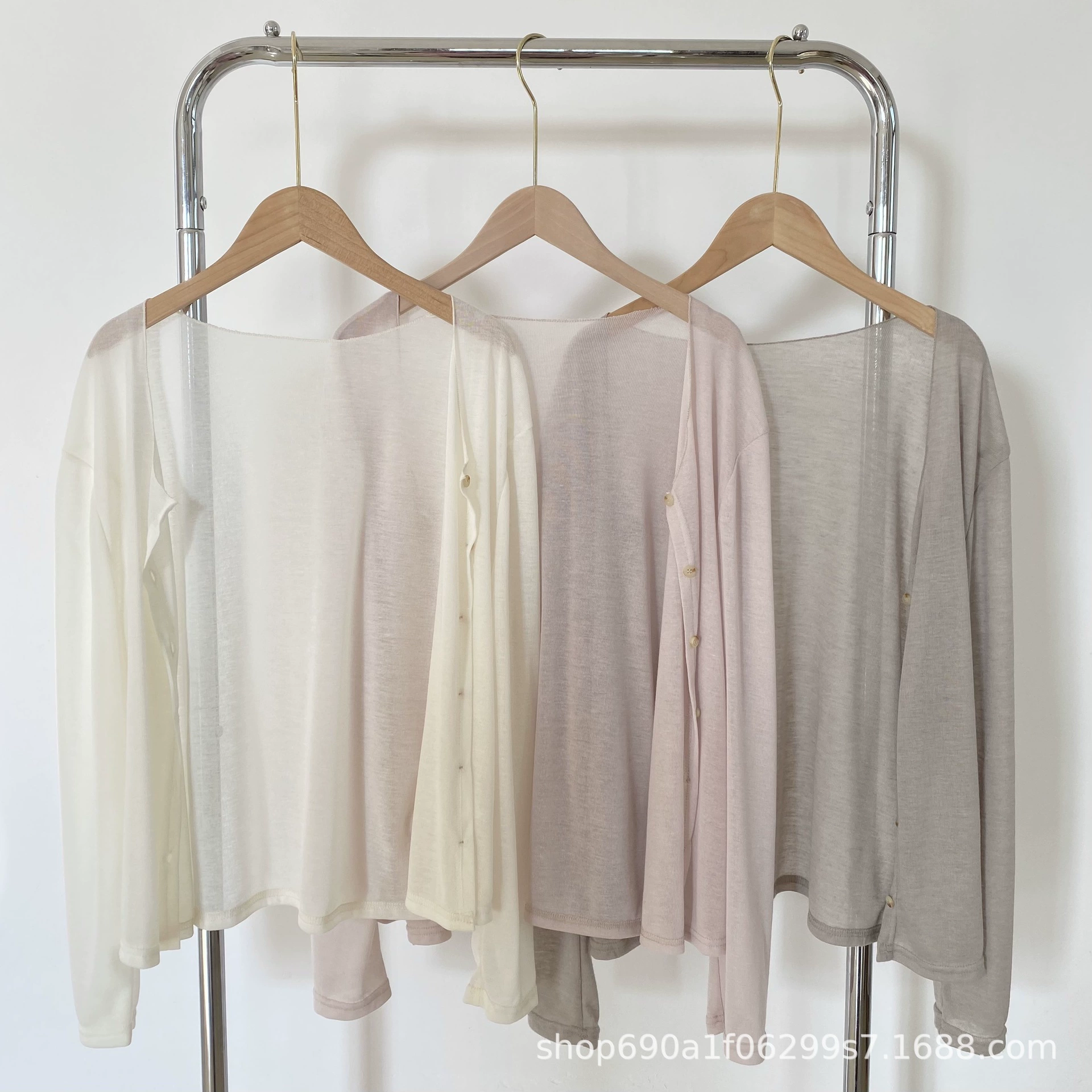 Легкий Свободный Триколор Кардиган