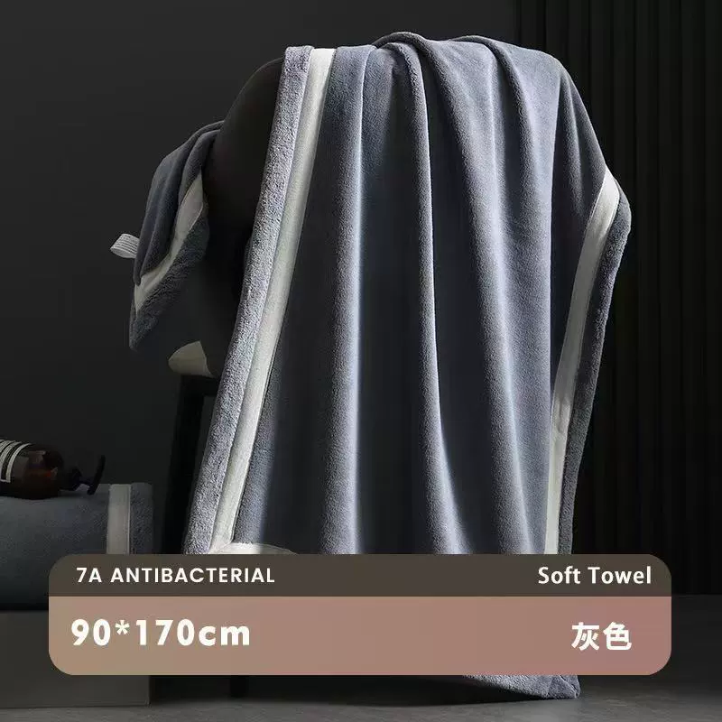 Антибактериальное хлопковое bath towel для мужчин и женщин, увеличенная толщина, впитывает воду