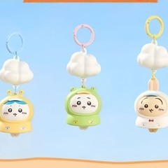 抖音爆款夏日季雨衣发光云朵挂件网红创意个性包包装饰品乌萨奇挂