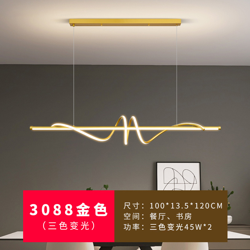 Candelabro de restaurante Lámpara de Zhongshan de lujo ligero, diseño minimalista moderno, comedor, bar, isla, mesa de comedor, lámpara, nuevo 2025