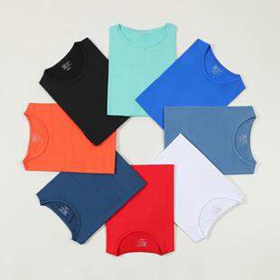 High-end spandex quick-drying clothes T-shirt overalls custom logo round neck short sleeve advertising shirt marathon printing
