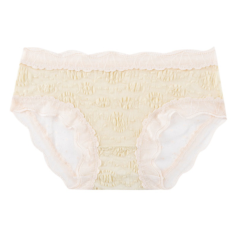 Encaje puro algodón verano Delgado puro sexy Mediados de cintura vaina transpirable chica 2023 caliente