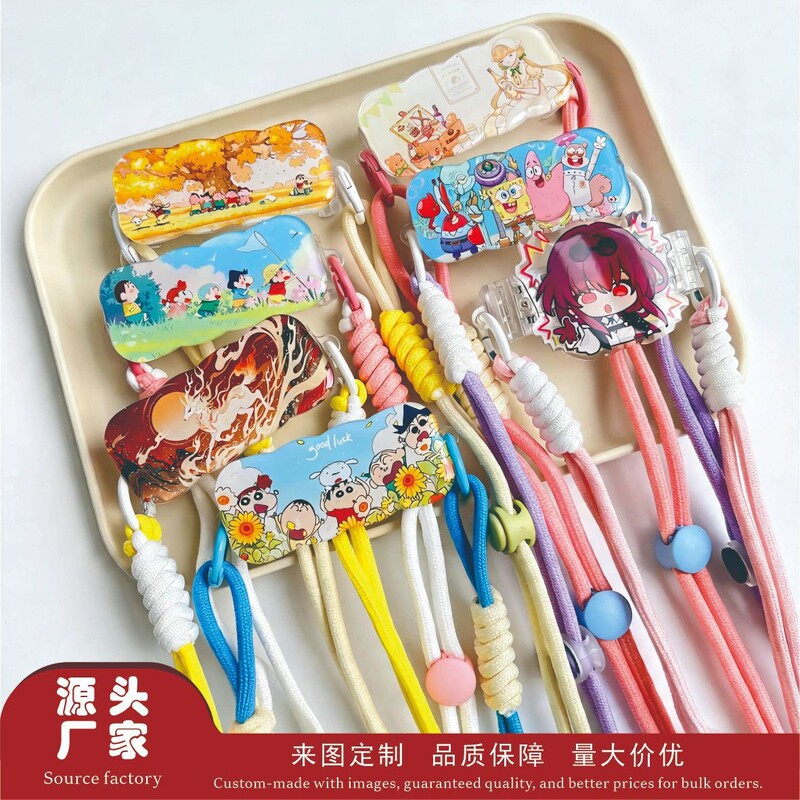 Custom-made acrylic phone back clips for cross-border sales, featuring strong adhesion and anti-slip properties, suitable as corporate gifts, Christmas decorations, and small-batch promotional items