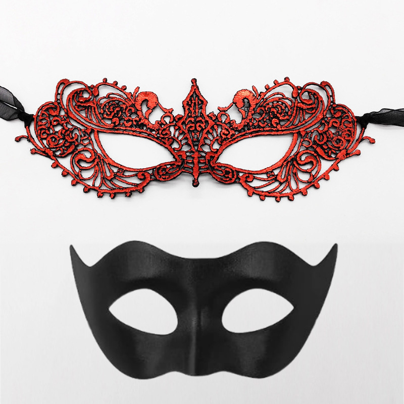Amazon Hot Sale Halloween máscaras Half-Face máscaras de fiesta props bar máscaras