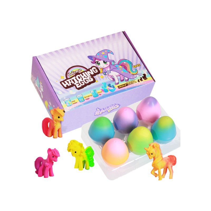 独角兽孵化蛋 Hatching Growing Unicorn Eggs Rainbow Colorful