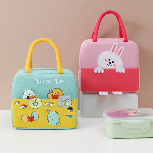 Animal lunch party new cartoon portable lunch box lunch bag student thickened aluminum foil storage insulated meal bag