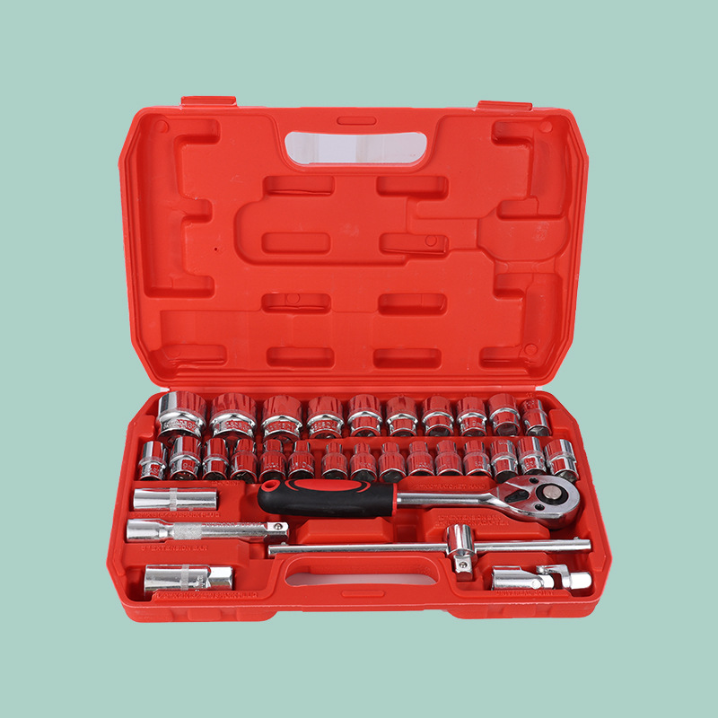 Fabricante 3 juego de manga de 2 piezas llave de enchufe bujía herramienta combinación traje conjunto de 37 piezas