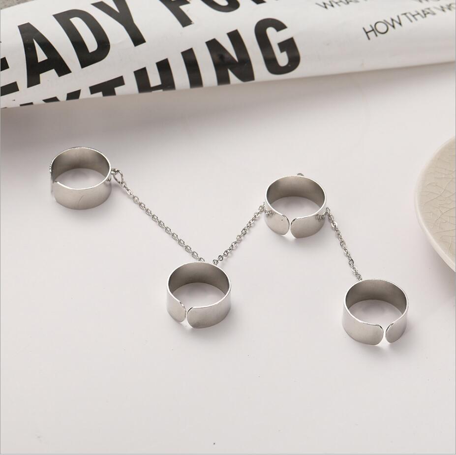 wholesale jewelry 4 circle alloy butterfly ring Nihaojewelry