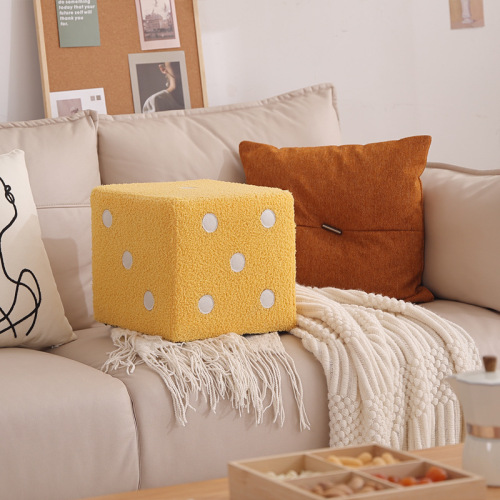 Indoor shoe-changing stool, living room home creative small stool, small apartment minimalist bedroom internet-famous children's dice stool wholesale