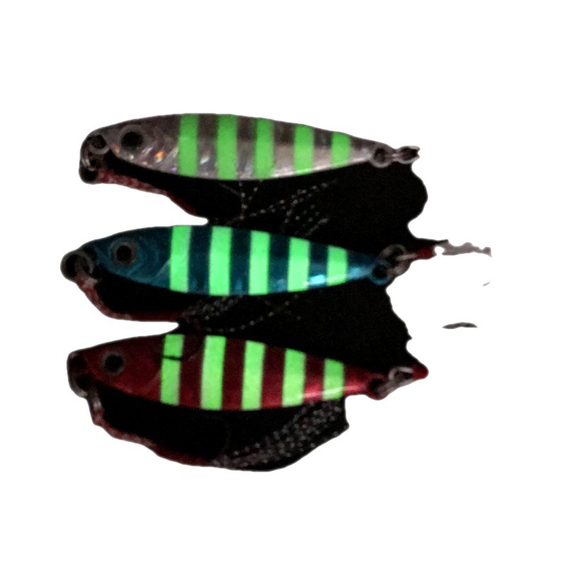 Banco de Wanya lanzando sacudidas lentas Placa de hierro pequeña cebo falso gancho de pesca equipo de pesca Luya Placa de hierro cebo de metal cebo de plomo 20g