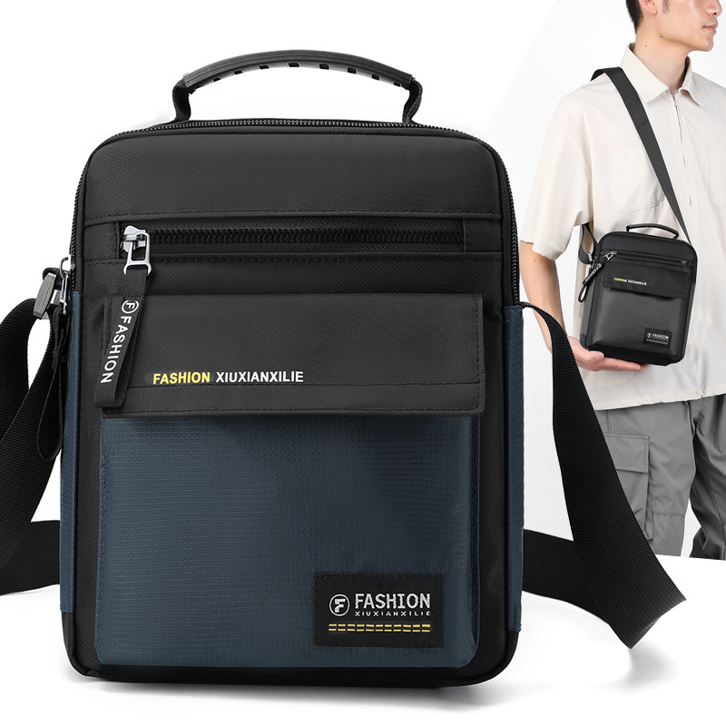 Crossbody Bag New Fashion Casual Simple Shoulder Bag Business Simple Water-repellent Men's Handbag Lightweight Crossbody Bag New Fashion Casual Simple Shoulder Bag Business Simple Water-repellent Men's Handbag Lightweight