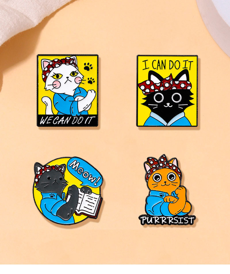 8g Weight Cute Pin Book Animal Bag Alloy Enamel Unisex Brooches