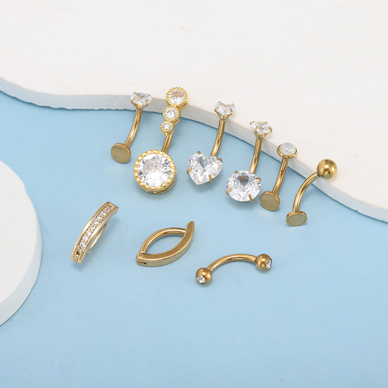 Labret piercing jewelry detail image