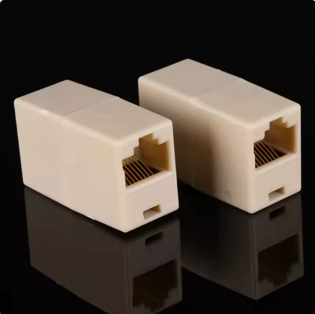 Network direct header RJ45 network cable connector network broadband interface dual -pass network cable pair network cable extender