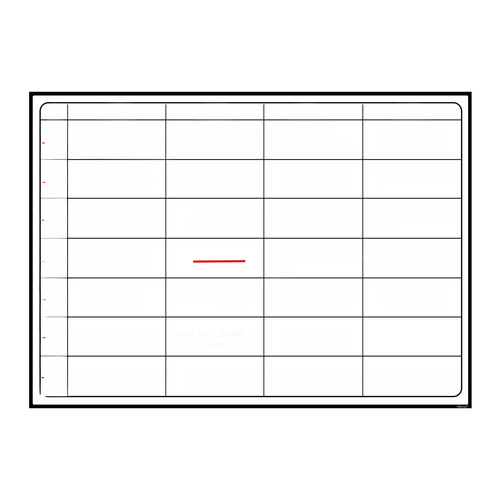 Cross-border refrigerator magnet A3 magnetic planning monthly weekly calendar magnetic memo board dry erase whiteboard