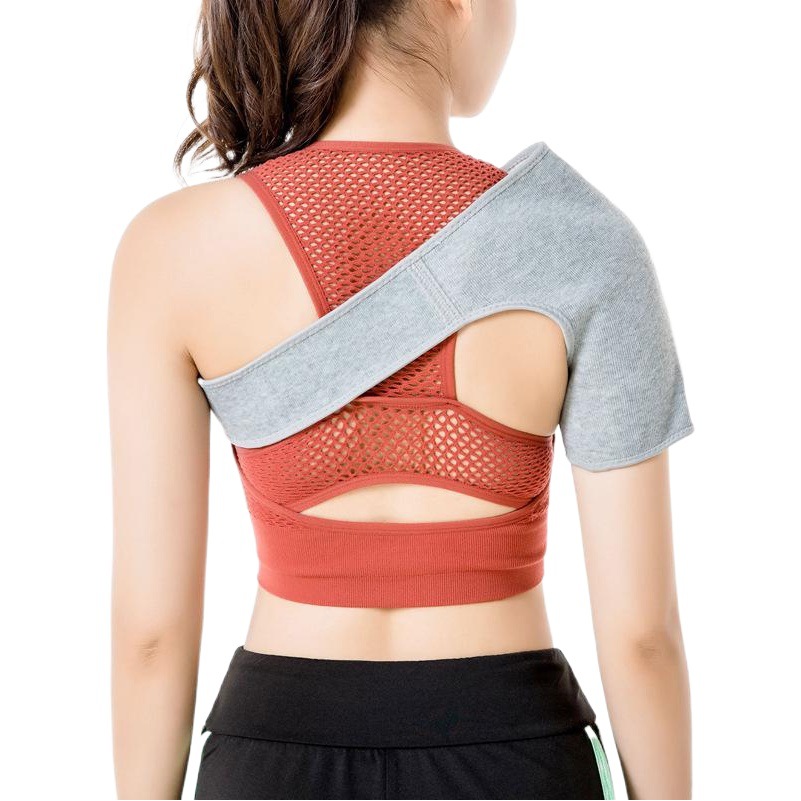 Bamboo charcoal shoulder protection adjustable shoulder strap towel cloth shoulder protection sports shoulder protection shoulder strain