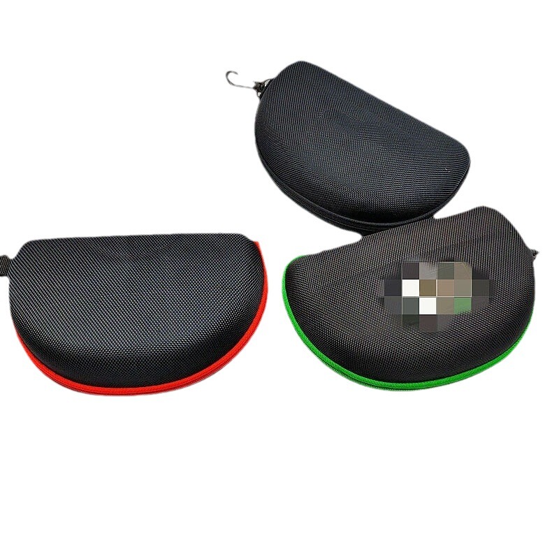 Big Black Oxford Fabric EVA Glasses Box Wind Goggles Glasses Box Swimming Goggles Zipper Glasses Box Ski Goggles Box