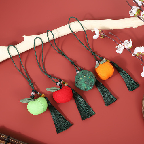 Dragon Boat Festival sachet pendant school bag pendant orange fruit style sachet Dragon Boat Festival gift pendant sachet wholesale