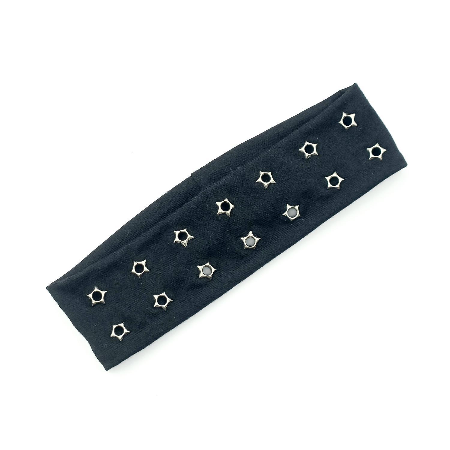 HW250301-22.5x6cm弹力布+14五角星气眼朋克