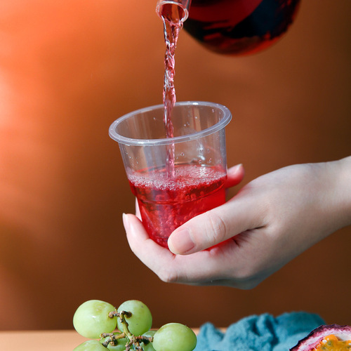 Xiyiou disposable cup thickened hard aviation cup transparent plastic cup water cup thickened frosted hard plastic