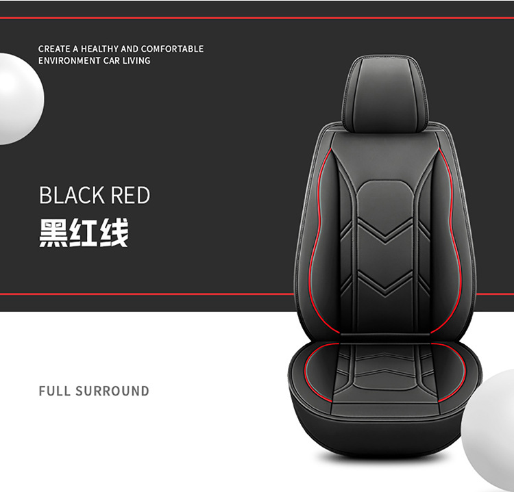 2025 New Cross-Border Car Seat Cushions, All-Season Universal Full Leather Seat Covers, Fully Enclosed Seat Covers, Wholesale from Manufacturers
