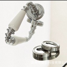 法式复古轻奢卧室门锁陶瓷通用型静音房门锁分体木门门把手