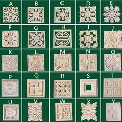 東陽木彫りの実木は四角のヨーロッパ式の木彫りの花を貼って正方形の背景を飾ってローマの柱の頭を飾ります。