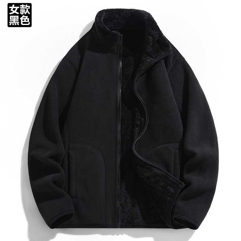 Cordero de cordero chaqueta de terciopelo de doble cara chaqueta de terciopelo de hombre y mujer chaqueta de moda de otoño y invierno de 2025 terciopelo de grano de oscilación hombre ocio