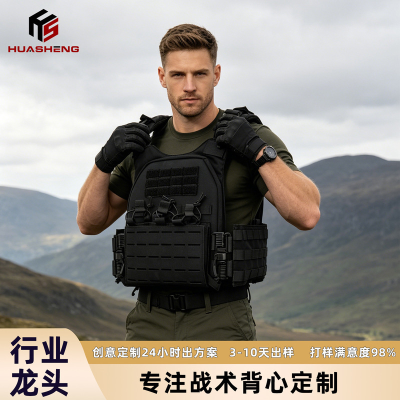 Quick-Release Tactical Vest 500D Nylon Laser Molle Panel-Insertable, in Stock for Same-Day Shipping, Small Batch Sample Available Quick-Release Tactical Vest 500D Nylon Laser Molle Panel-Insertable, in Stock for Same-Day Shipping, Small Batch Sample Available