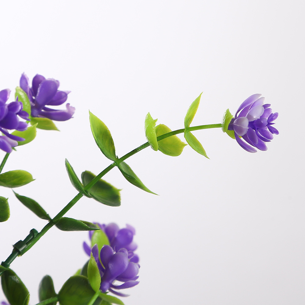 Transfronterizos calientes flores de simulación 7x35 mallas de camellia de montaña de Yougali flores falsas de plástico de simulación de plantas verdes props de disparo de flores