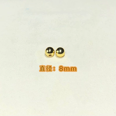 Zərgərlik ara hissələri Crystal DIY Accessories Square Sugar - gold-diameter-8mm-4-pieces
