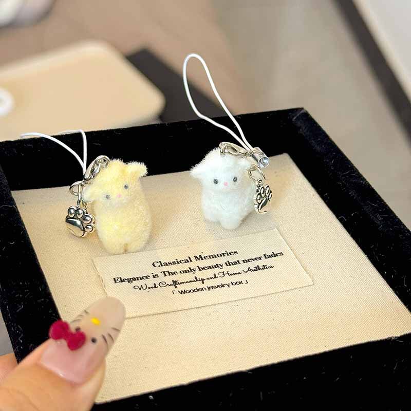 かわいいアルパカ携帯電話ロープイン甘い学生携帯電話チェーンカップル親友ギフトスクールバッグペンダント装飾小物|undefined
