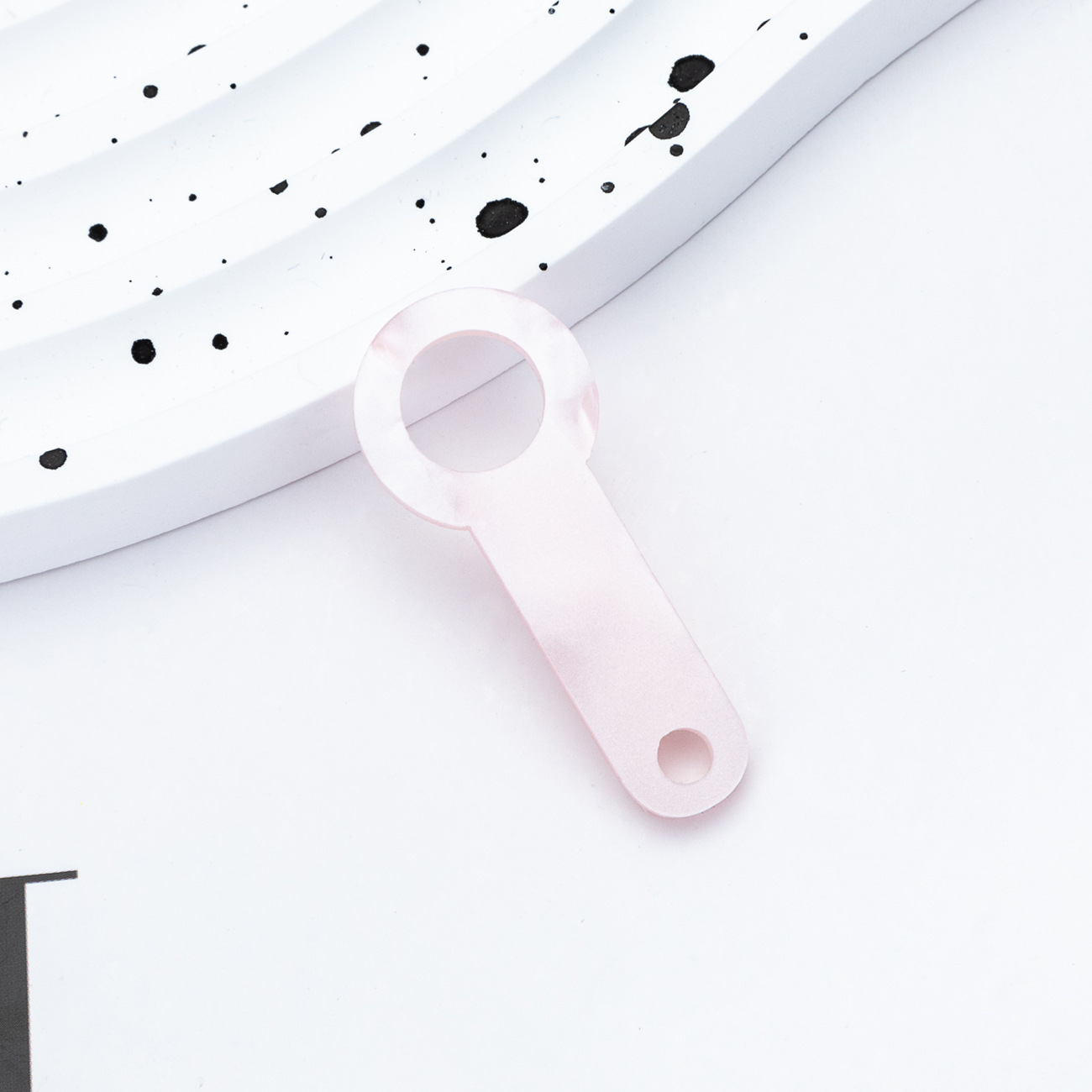 Nuevo DIY cuentas acrílico colgante de paja adecuado para 8mm - 10mm Ice Ba Cup accesorios de paja al por mayor