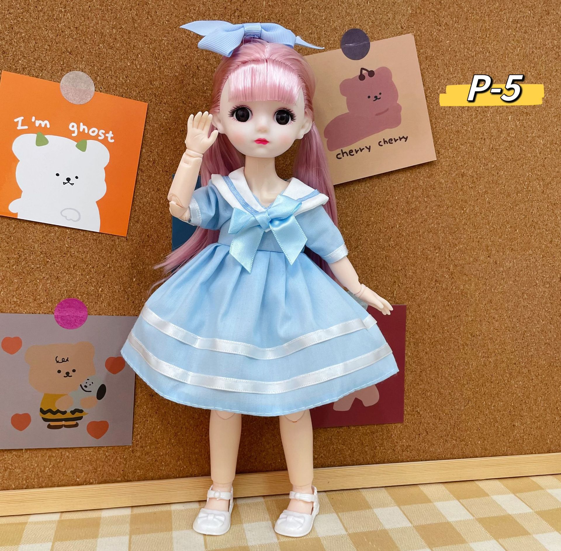 Boneca bjd princesa 30cm com 6 articulações presente aniversário_voghion.com