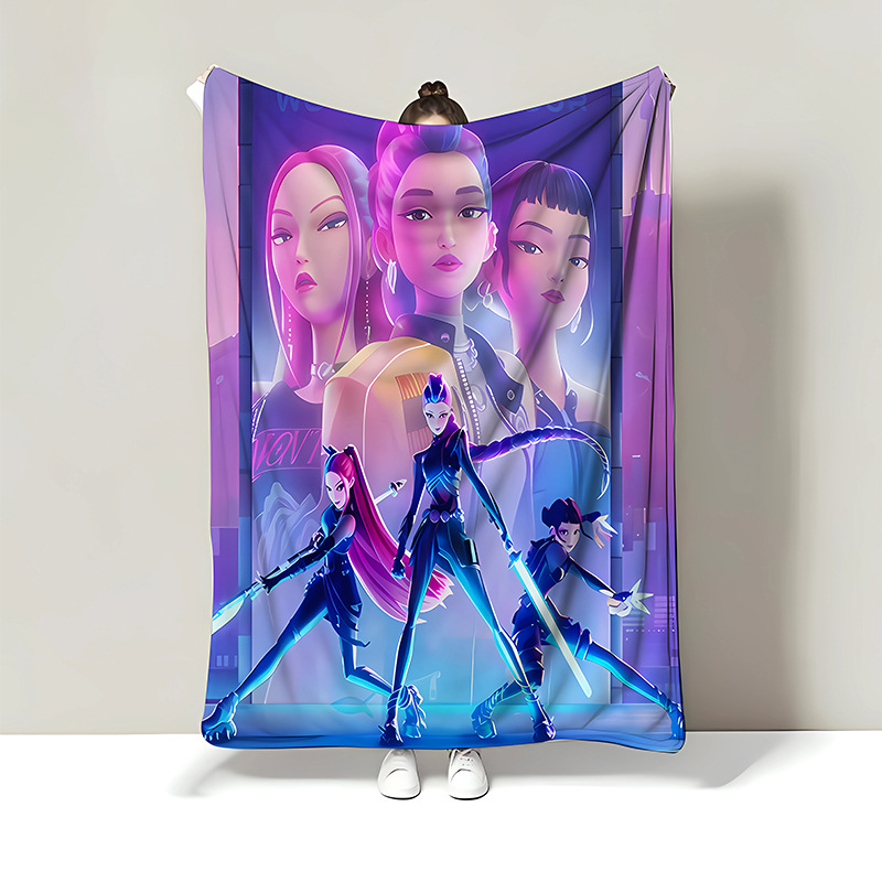 Transfronterizos de franela, mantas de caza de brujas, mantas de siesta, impresión de franela, mantas de cubierta simple y caliente.