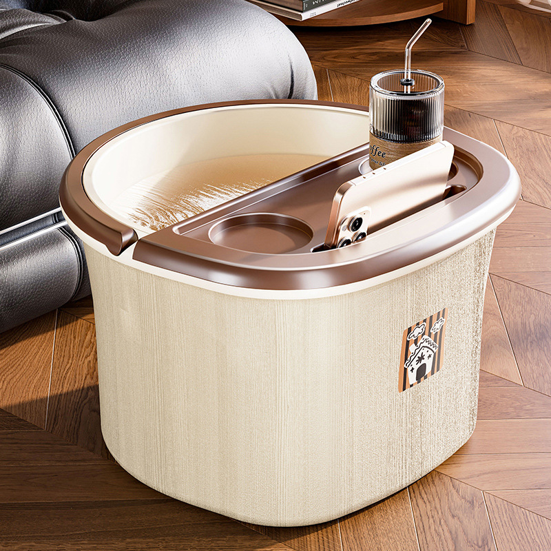 Cubo de remojo de pies de salud doméstico para piernas dormitorio para masaje de remojo de pies grueso y alto sobre rodilla lavabo de pies aislante