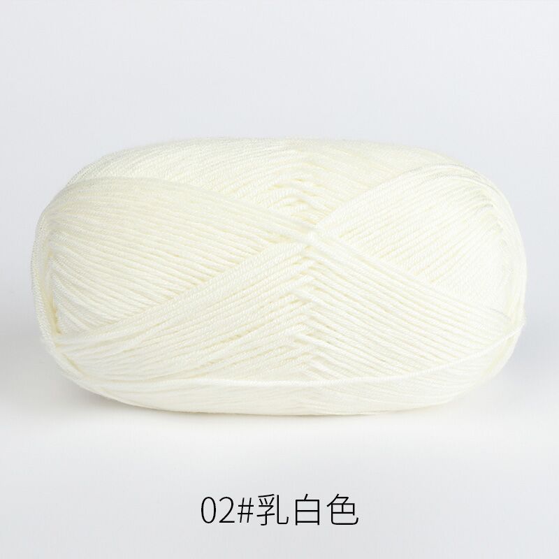 02 밀키 화이트*32S*라이트 러쉬*6*코튼 클리어