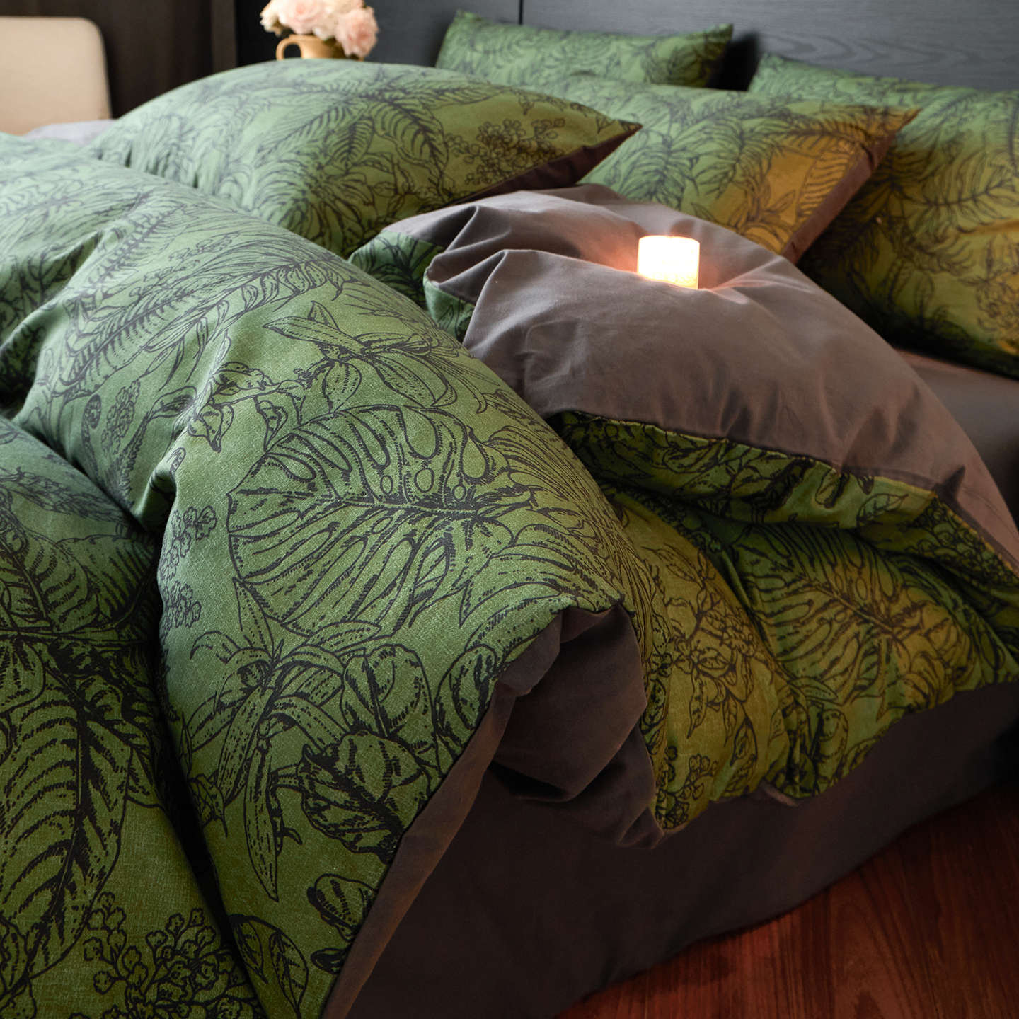 French Retro Pure Cotton Brushed Four-Piece Set 2025 New Cotton Quilt Cover Bedding Bed Sheetss Three-Piece Set Bed Bed Sheets