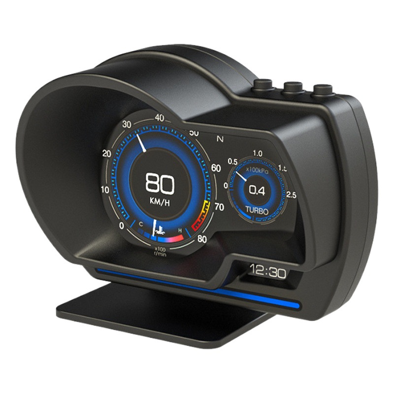 A500 coche obd instrumento LCD multifunción modificado monitor frontal detector de temperatura del agua de velocidad p6 turbina