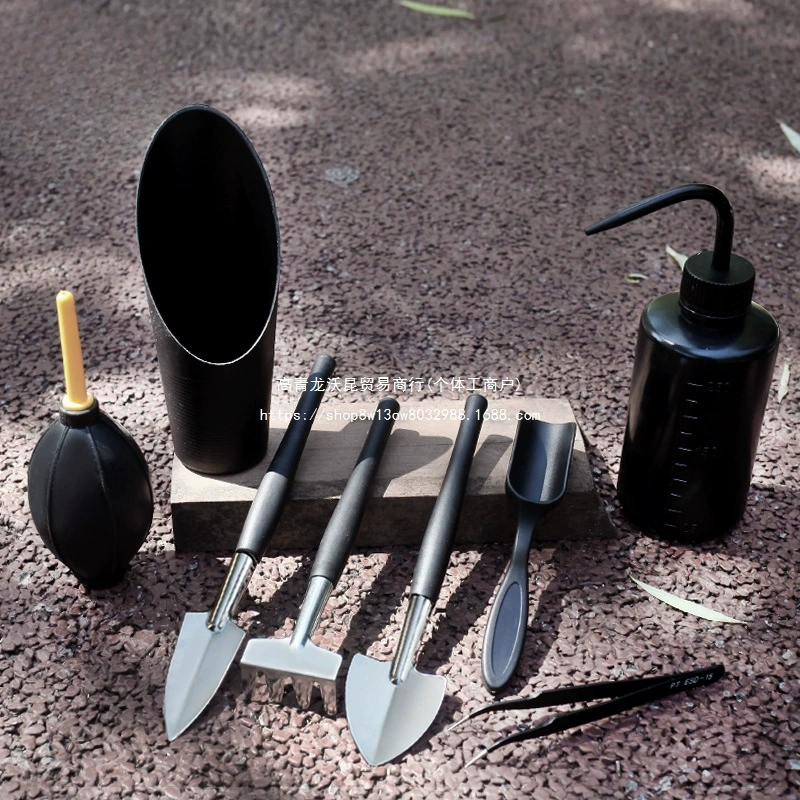 Набор инструментов для суккулентов для домашнего садоводства, посадки овощей, рыхления почвы, маленькая мотыга, садовая лопата, набор из трех предметов для горшечных растений.