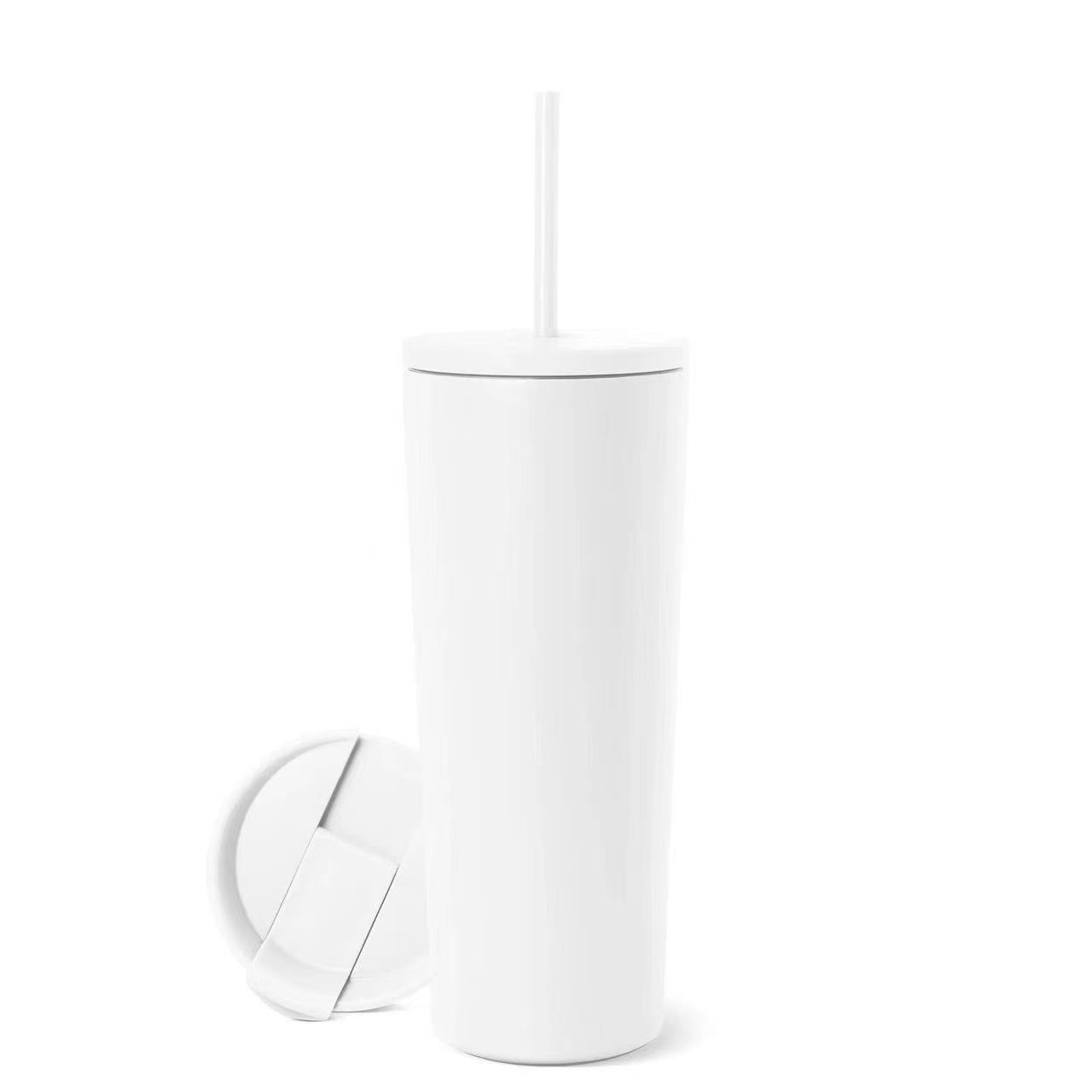 2024 Exclusividad transfronteriza Venta caliente 304 Taza de café de doble tapa Taza de automóvil con aislamiento de múltiples especificaciones Pajitas de acero inoxidable Spot