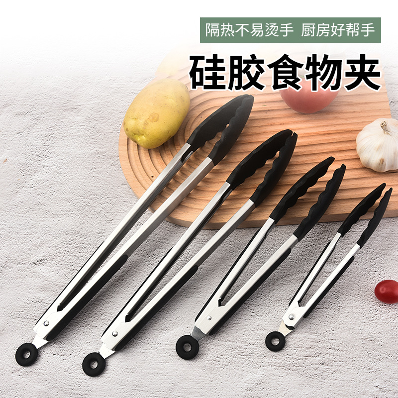 Silicone food clip with bracket Silicone food clip Grill clip Steak clip Bread baking clip