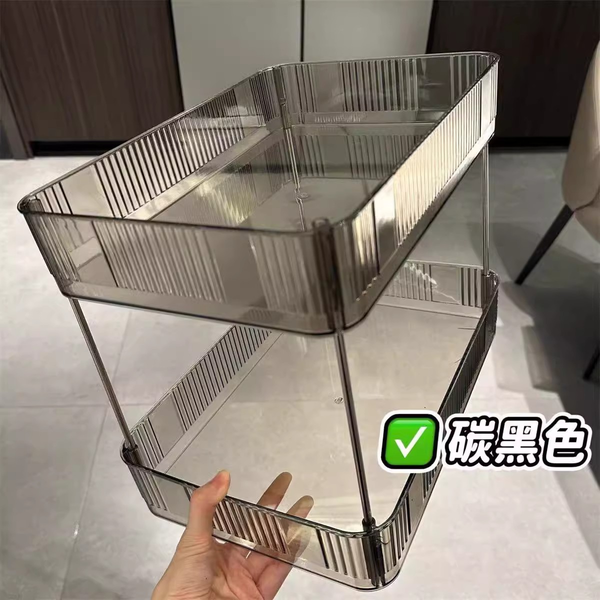 Transparent Storage Rack Multi-layer Cosmetic Sundries Storage Box Cup Rack Dressing Table Storage Box Bathroom Corner Rack Storage Rack