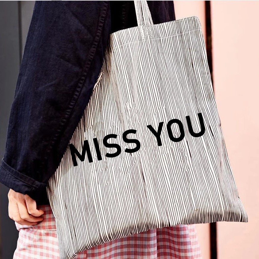 日韩字母波点棉布袋环保购物袋ins风通勤单肩包手提袋外出女包