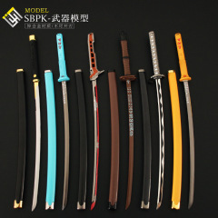 賽博朋克2077遊戲周邊合金武士刀模型補牢獵頭獨角獸爪磨玩具擺件