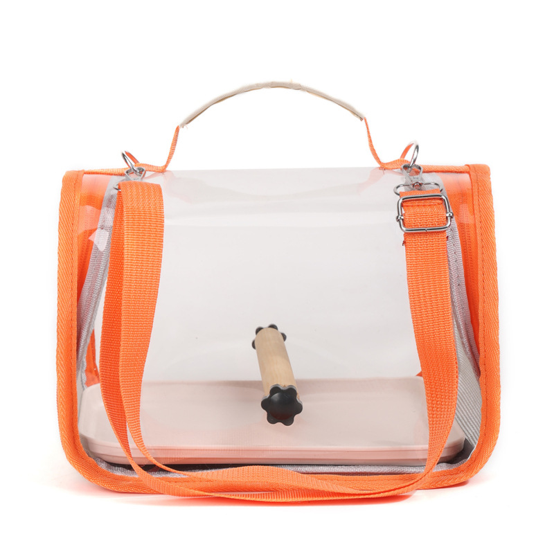 Bolsa portátil multifuncional para pájaros, bolsa de salida para loros, alta capacidad, jaula de pájaros transparente, mochila de pájaros ligera y transpirable image 10
