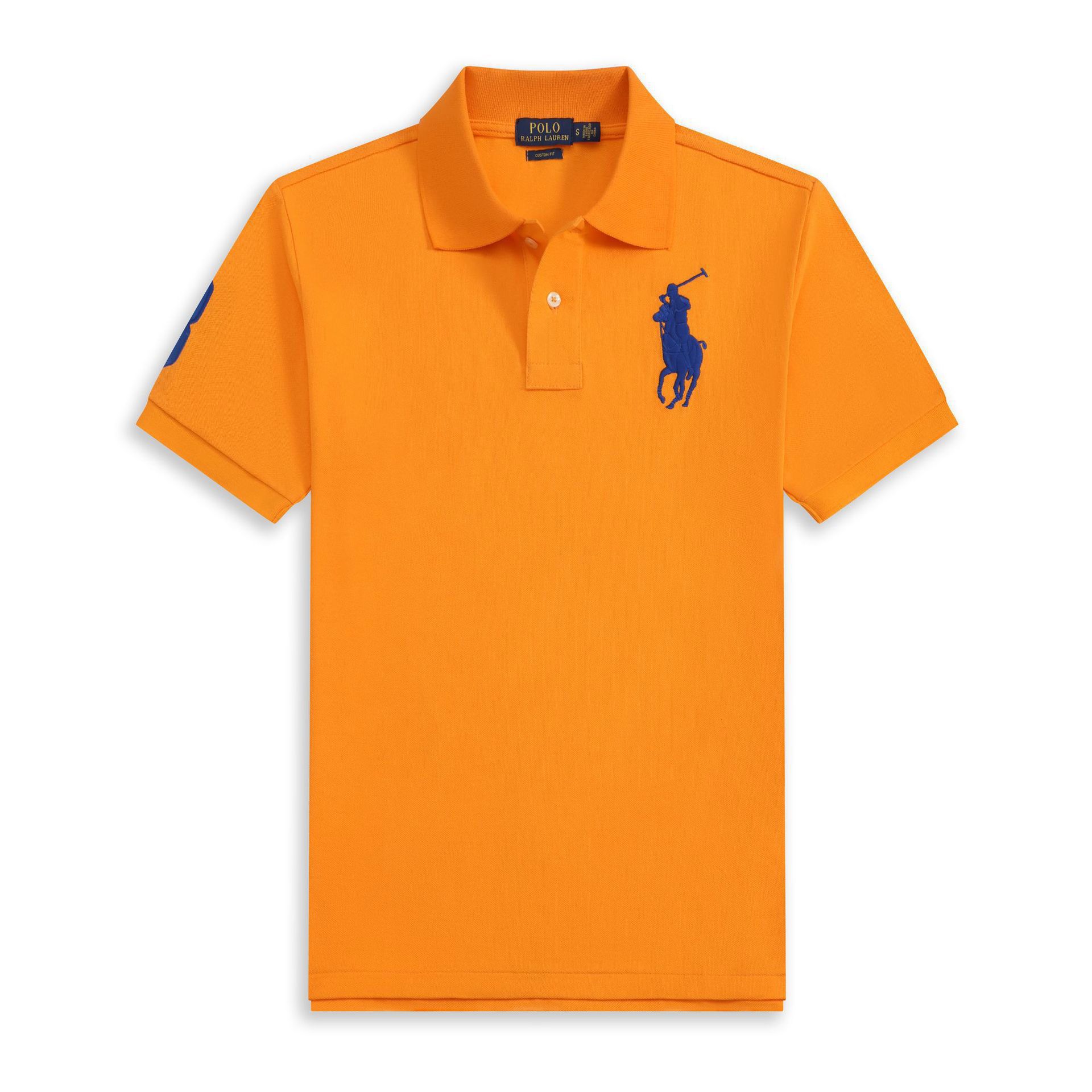 POLOWALK hombre logotipo marino bordado polo con solapa de verano nuevo RL suelto casual camiseta de manga corta